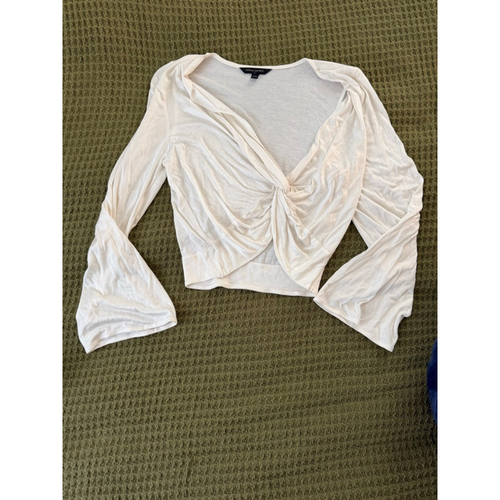 Women's Banana Republic White Crop Top S